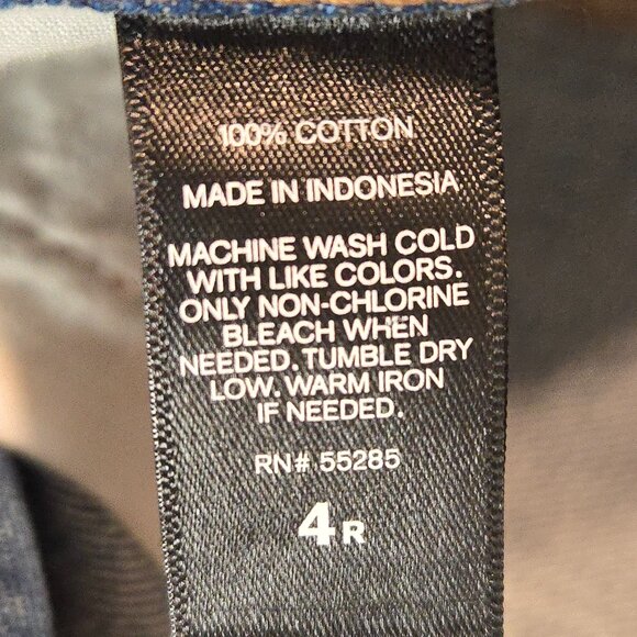 Express Two Tone Raw Hem Mid Rise Girlfriend Jeans - Picture 7 of 12